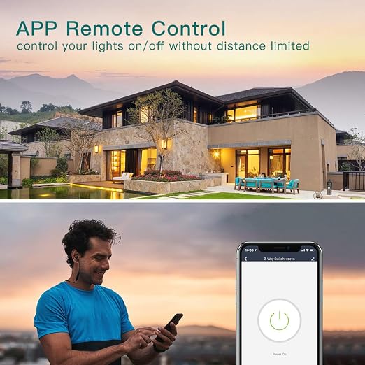 TREATLIFE 3 Way Smart Switch 4 Pack, Neutral Wire Required, 2.4GHz WiFi Smart Light Switch Works with Alexa and Google Home, Remote Control, FCC Certified, No Hub Required