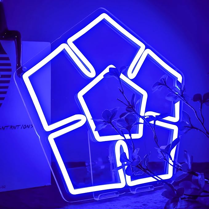 AHlove Lock Neon Sign for Wall Decor，LED Neon Lights for Game Room、Man Cave，Birthday、Christmas Gifts for Teen Boys and Girls