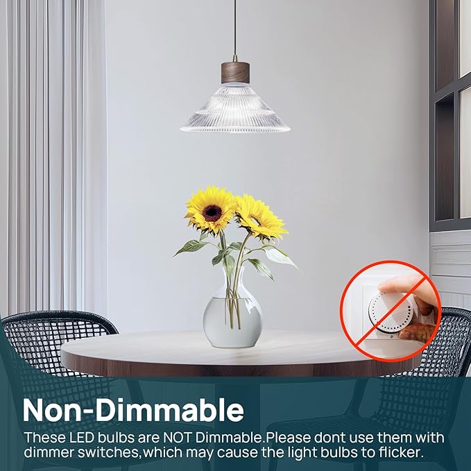 Linkind A19 LED Light Bulb, 60W Equivalent Light Bulbs, 8.5W 5000K Daylight, 840 Lumens Non-Dimmable LED Bulb, E26 Standard Base, Energy Efficient, 12-Pack