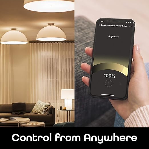 Geeni Smart Wi-Fi Light Switch: No Hub Required, Works with Alexa and Google Assistant