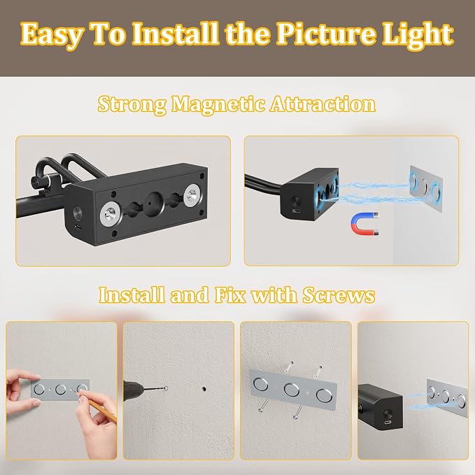 Battery Operated Wall Light, 13.8'', Set of 2, Black, Remote Control | 4000mAh Cordless, Wall Light, Magnetic for Easy to Charge,Timers, Display for Gallery Living Room Bedroom