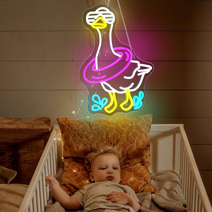 Goose Neon Sign Sign Led Light Up Signs for Wall Decor Usb Powered Neon Light Signs Indoor Light for Room Decor Holiday Gift