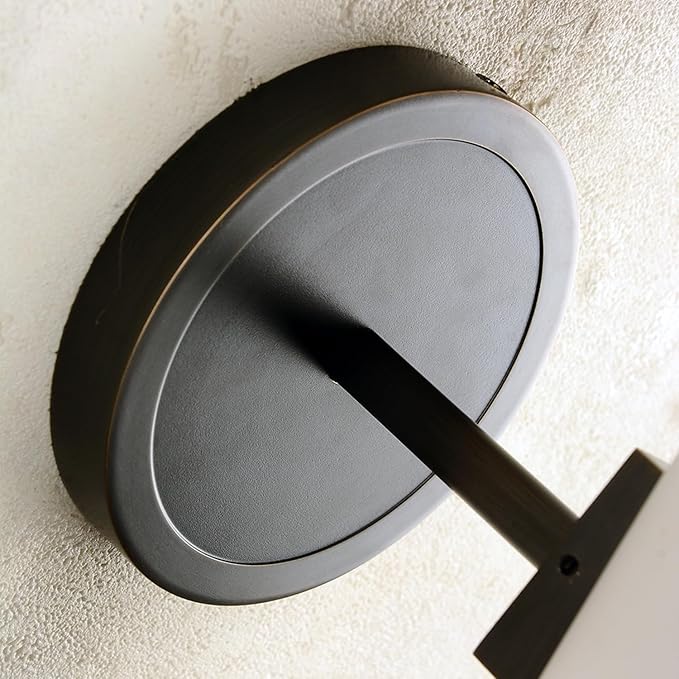 Bianco Wall Sconce, Brass Wall Lighting with White Glass Shade, Bronze Finish