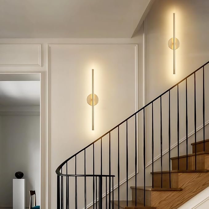 KARTOOSH Battery Operated Wall Sconces Set of Two Wireless Wall Lights | Rechargeable Wall Sconce with Remote 350°Rotate Dimmable 3000K LED Wall Lamp for Living Room, Bedroom