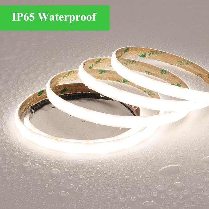 JOYLIT PRO+ 24V LED Strip Diffused 16.4FT 4000K 510LM/FT Bright Waterproof | CE UL, CRI 92+, 280LEDs/m Natural White, 10MM, Dotless, Dimmable, Self-Adhesive, for Kitchen Cabinet,Cove(Lights Only)