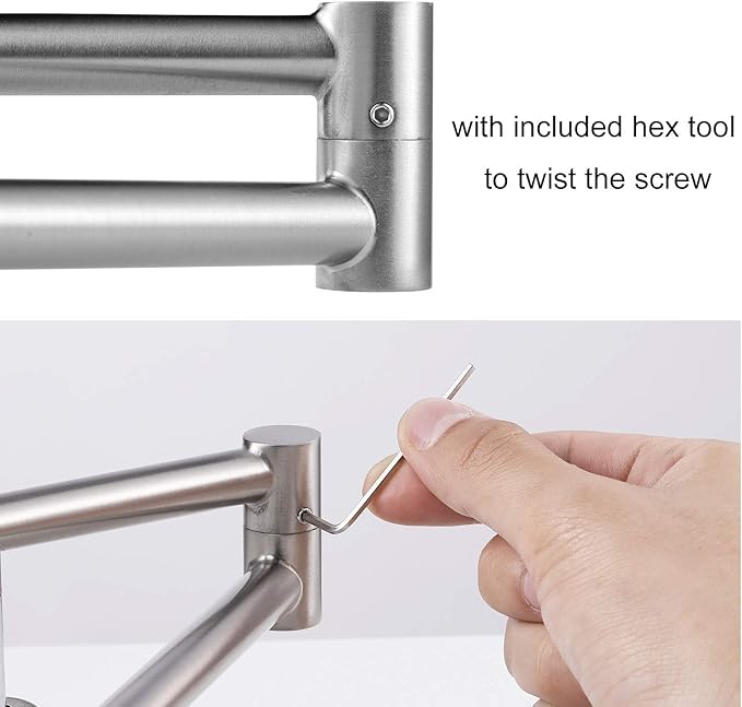 AIBOO 6-Light Adjustable Dimmable Track Lighting Kit, Flexible Foldable Arms,Satin Nickel Kitchen,Hallyway Bed Room Lighting Fixture, GU10 Base Bulbs not Included