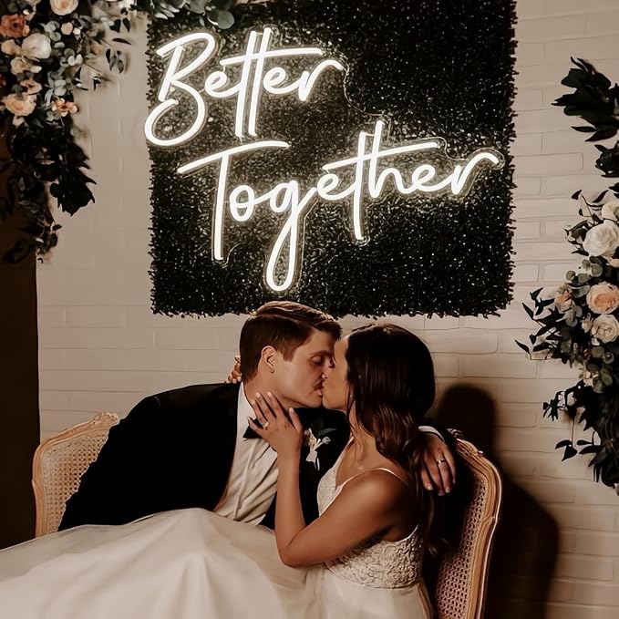Custom Neon Sign, Neon Sign Customizable Large LED Wedding Neon Name, Custom Light Signage Personalized for Wedding Anniversary, Light Up Sign for Christmas Party Gift