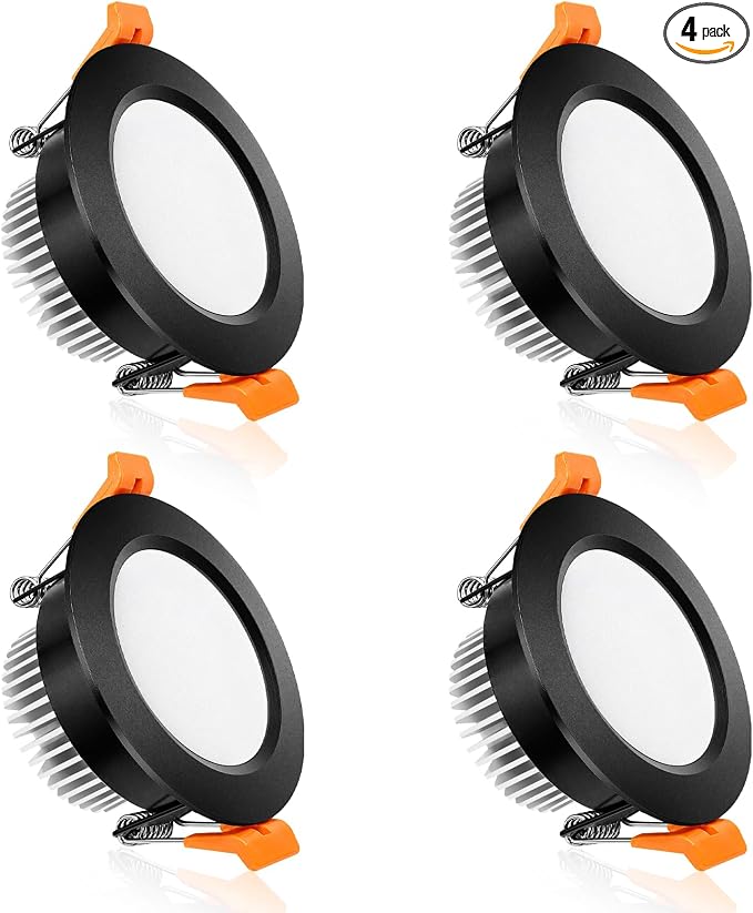 2 Inch LED Recessed Lighting, Dimmable Downlight 3W(35W Halogen Equivalent), CRI80, 5000K Daylight White Ceiling Light with LED Driver(4 Pack)