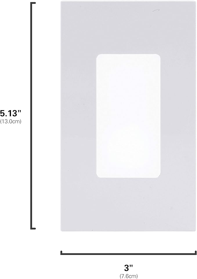 GE Slimline CoverLite LED Night Light, Plug-in, Dusk to Dawn, Modern Outlet Cover, UL Certified, Ideal for Bedroom, Nursery, Bathroom, Hallway, 10215