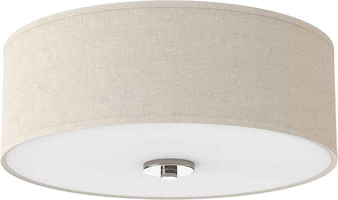 Progress Lighting P3713-09 Inspire Two-Light Flush Mount, Brushed Nickel