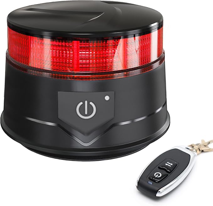 Agrieyes W16R w/Remote Amber LED Beacon Lights, Emergency Strobe | Warning/Strobe Flashing