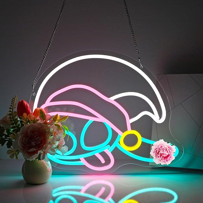 Neon Sign, FPLL Neon Signs for Wall Decor Cute LED Sign for Man Cave Game Room Home Decor Bar Beer Light up Signs - USB Powered