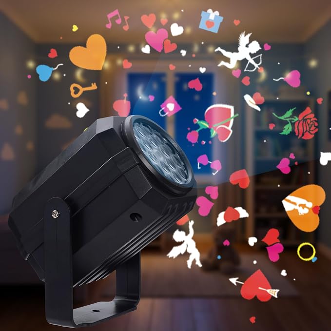 Love Heart Projector Light - 270° Adjustable Night Light Projects Love and Angels, Bedroom Decor for Kids, Ideal Birthday Gift for Boys and Girls