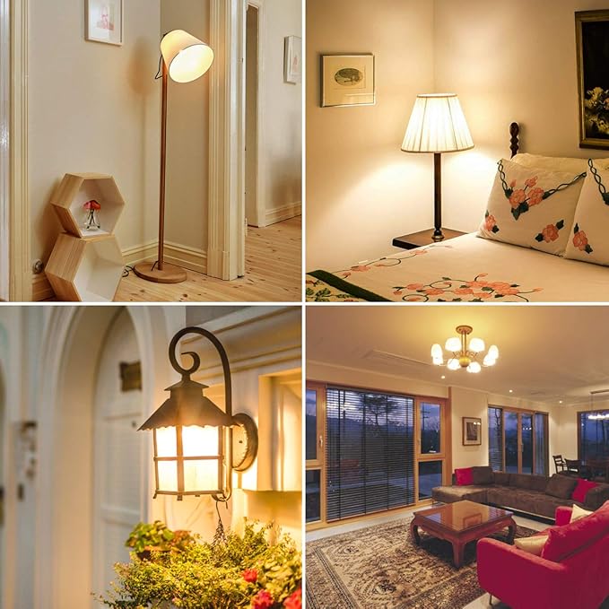 LE 100W Equivalent LED Light Bulbs, 14W 1500 Lumens 2700K Warm White Non-Dimmable, A19 E26 Standard Base, 10000 Hour Lifetime, Pack of 6
