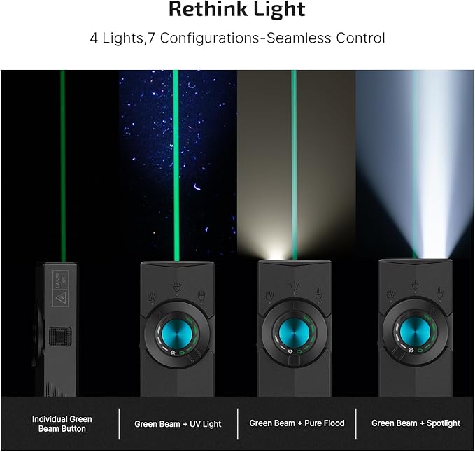 OLIGHT ArkPro EDC Flat Flashlight Rechargeable, Pocket Light, Black NW | Green Beam, White LED, UV Flashlight, 1500 Lumens Flash Light, USB-C Magnetic, Camping Lights for Emergency Work Outdoor Home