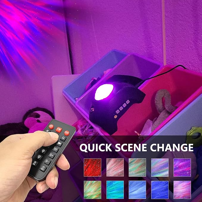 Replacement Remote Control Compatible with Rossetta Galaxy Star Projector-RT009 for Bedroom,LED Night Light Aurora Projector,Northern Galaxy Light Aurora Projector