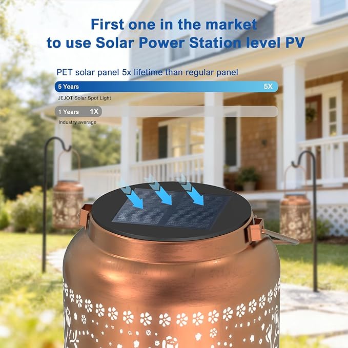 Solar Lanterns Outdoor Waterproof,Hummingbird Solar Lantern Gift for Women Girl Mom Grandma,Valentine Gifts,Metal Hanging Solar Lantern for Yard,Garden,Porch Landscape Deconrations-2 Pack
