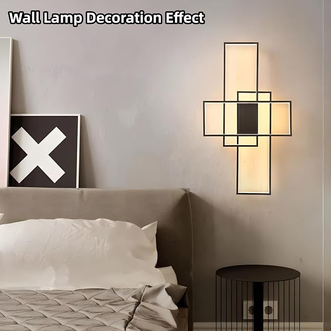 55″ 82W Modern Ceiling Light 3000-6500K Dimmable Kitchen Light Fixtures | Timer Night light Memory function Adjustable brightness color temperature Flush Mount Light Fixture remote control Bedroom