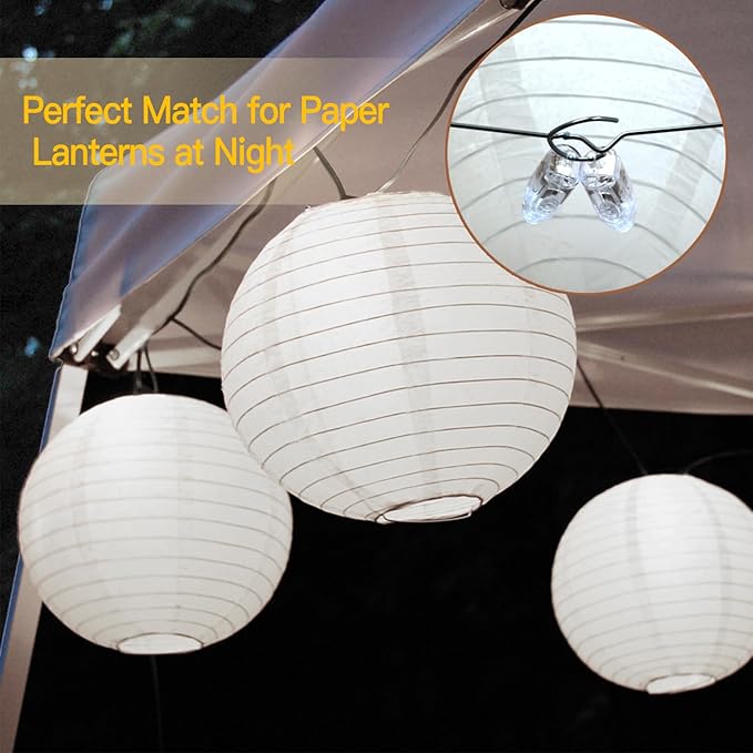 Novelty Place 30 Pcs White LED Mini Party Light for Paper Lantern, Balloons, Weddings and Festival Decorations - Long Lasting, Waterproof, Elegant White
