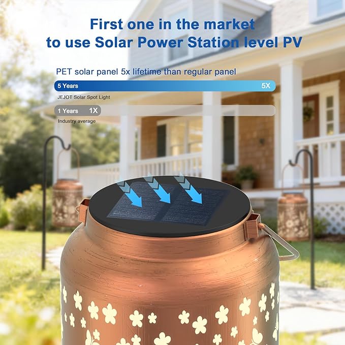 Solar Lanterns Outdoor Waterproof,Butterfly Solar Lantern Gift for Women Girl Mom Grandma ,Valentine Gifts,Metal Hanging Solar Lantern for Yard,Garden,Porch Landscape Deconrations-2 Pack