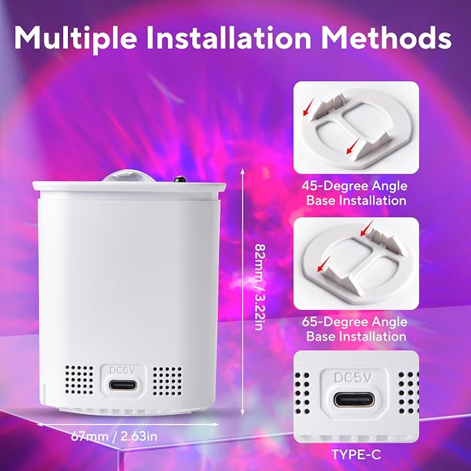 Galaxy Projector for Bedroom, Nebula Ceiling Led Lamp with Remote & Timer, Night Light Gifts for Kids,Room Decor/Birthdays/Christmas/Party/Tiktok Live