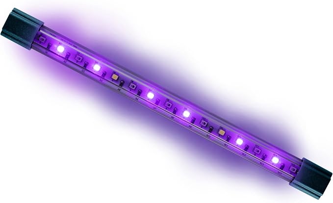 GloFish 8-Inch LED Light Stick for Fish Aquariums Up to 5 Gallons, 1 Count, with White, Blue and Magenta LED Lights