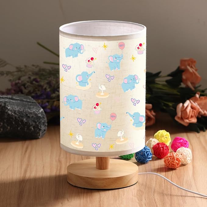 WSYEAR Elephant Night Light for Kids,3Colors Dimmable Cute Animal Lamp,Smart Touch,USB Cable,Room Decor Lamp,Elephant Gift for Boys Girls Christmas Birthday Holiday Gifts