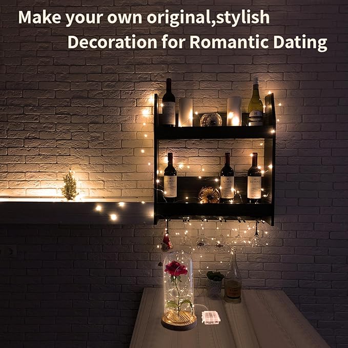 Honche 6 Pack Fairy Lights Battery Operated with Timer 6.56 FT/pack 20 LED Twinkle Lights Copper Wire String Lights for DIY Crafts Wedding Table Centerpieces Party Jars Christmas decoration Warm White