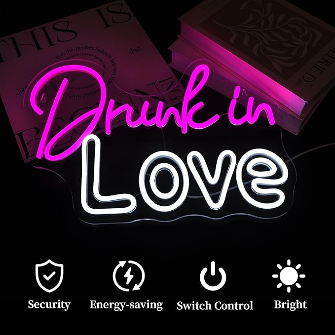 Love Neon Sign for Wall Decor Led Neon Signs Light Up Sign Room Decor Neon Lights Sign USB Powered
