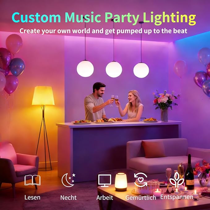 I-SHUNFA Smart G9 RGBCW LED Bulbs, App Control | AC 120V, 2700K-6500K + 16M Colors, Dimmable 1%-100%, 4W 400LM, Music Sync, Timer (3 Pack Bulbs Only)