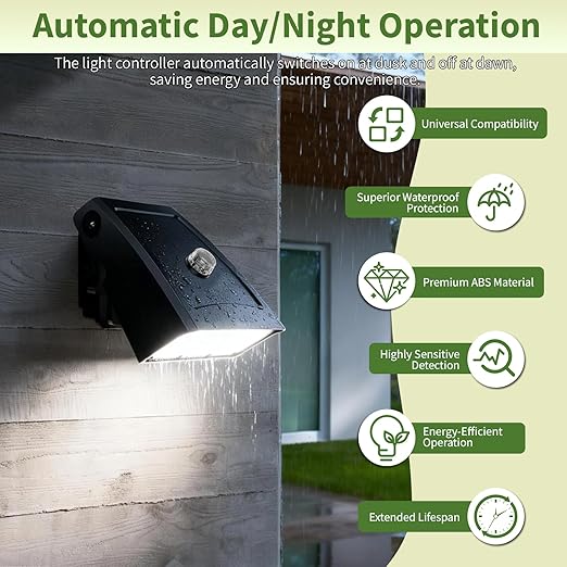 20 Pieces Dusk to Dawn Sensor,Greencycle IP65 Photoelectric Switch for Outdoor Pole Light for Outdoor Lighting 120-277V, Photo Cell Automatic On/Off, Waterproof, Energy Saving,UL Listed