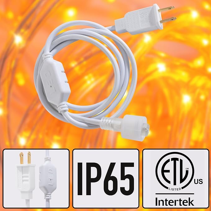 50ft Orange Rope Lights, Connectable for Indoor & Outdoor,110V Transparent Flexible Tube Lights,Waterproof Clear LED Rope Lighting for Outside, Deck, Patio, Pool, Camping, Bedroom Decor Landscape