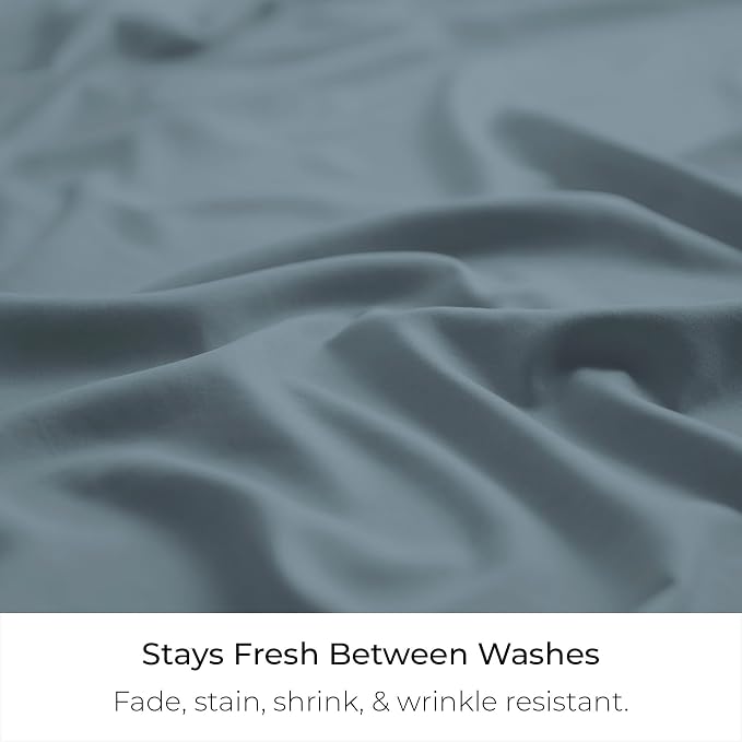 Mellanni Bed Skirt Full Size - Tailored Drop Bed Skirting | 15-Inch Pleated Dust Ruffle - Hotel Luxury Bedding - Wrinkle, Fade, Stain Resistant - 1 Bedskirt (Twin XL, Spa Blue)