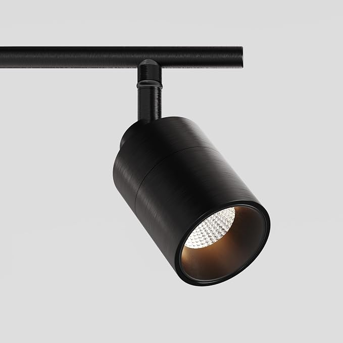 Shura Bronze 5-Light Track Light with Rotatable Heads, Integrated LED Bulbs, 4 ft. Track Lighting Kit, 3000k, 2450 Lumens