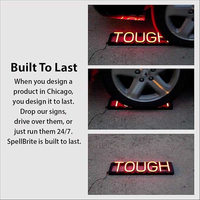 LED Neon HOTEL Sign for Business - White, 20" x 6" | Ultra-Bright Click-Together Signage for Hotels & Motels, with Visibility from 500 ft - 8 Animations, 6 Brightness Options