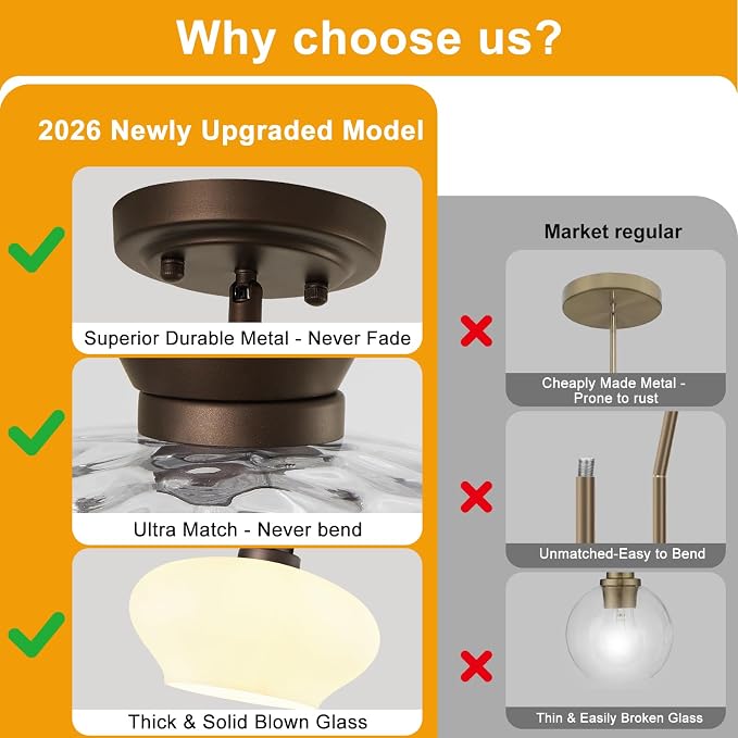 Modern Pendant Lights Kitchen Island, Oil Rubbed Bronze Pendant Light Fixtures with 11" Milk Glass Shade, Industrial Hanging Pendant Lights Fixture for Kitchen Island Dining Room Bedroom Hallway Foyer