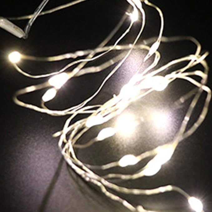 9ft 30 LED USB String Lights - Silver Wire Fairy Lights for Wedding, Party, Christmas & Festival Decorations, Multi-Color