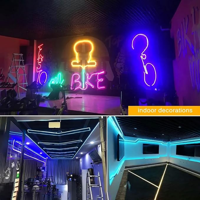 Aroste 32.8-Foot RGB neon Light Strip, Festive Decoration Light Strip | Waterproof IP67 light strip, supporting remote control and app control, suitable for bedroom and gaming LED light strips