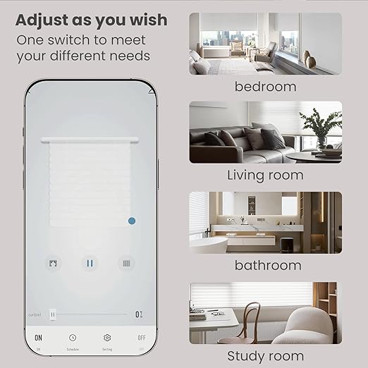 Smart Roller Shutter Switch Single Gang 2.4GHz Wi-Fi Touch Switch, Neutral Wire Required,Work with Smart Life/Tuya App and Alexa,Tempered Glass Panel,Black