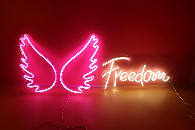 Ulalaza Neon Light Sign LED Night Lights USB Operated Decorative Marquee Sign Bar Pub Store Club Garage Home Party Decor (pink)