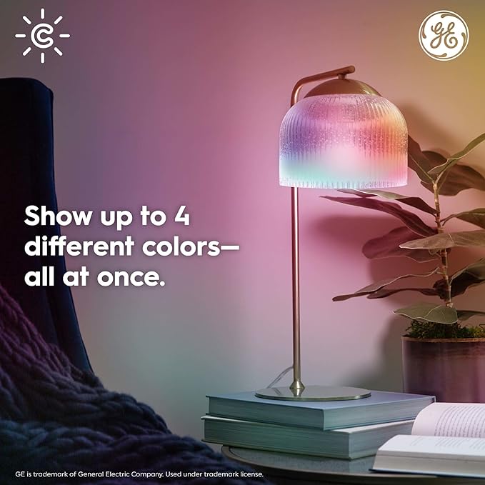 Cync GE Dynamic Effects BR30 Color Changing Light Bulb with Music Sync, RGB LED Light Bulb, Room Décor Aesthetic WiFi Smart Light, 9.5 Watts, Works with Amazon Alexa and Google, 1 Bulb