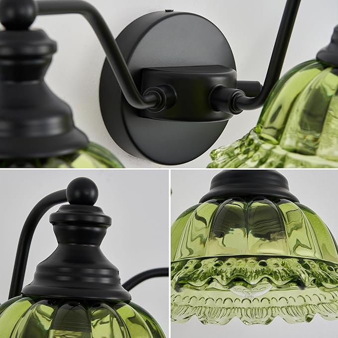 Green 3 Light Vanity Light Bathroom Light Modern Bathroom Light Fixtures