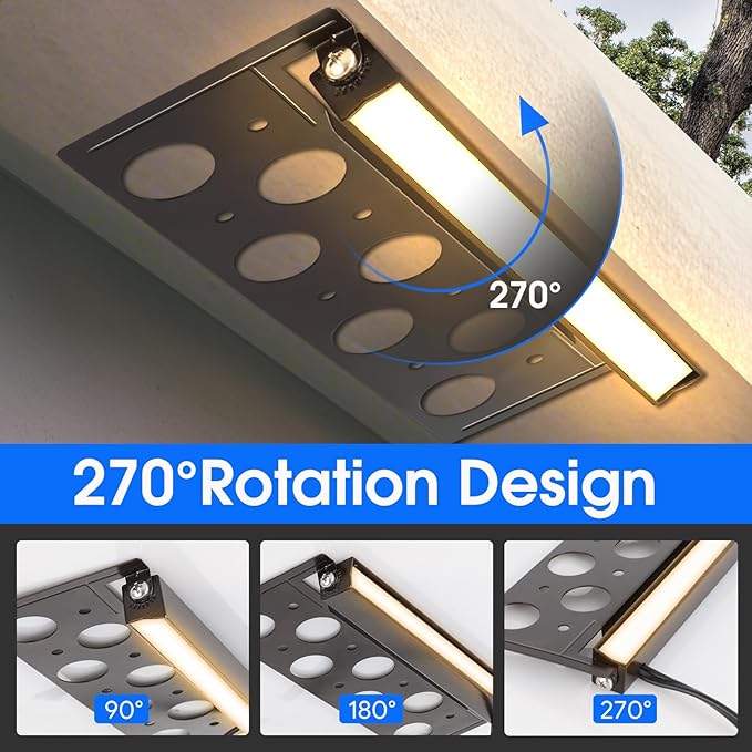 Energetic 7 Inch Retaining Wall Lights, Outdoor LED Step Lights, 4W Low Voltage Landscape Lighting, Waterproof Hardscape Lighting, 12V-24V AC/DC, 3000K Warm White, with Wire Breakers, FCC, 8 Pack
