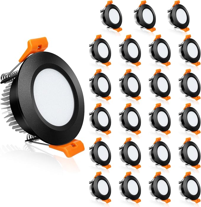 2 Inch LED Recessed Lighting, Dimmable Downlight 3W(35W Halogen Equivalent), CRI80, 2700K Ultra Warm White Ceiling Light with LED Driver (24 Pack)
