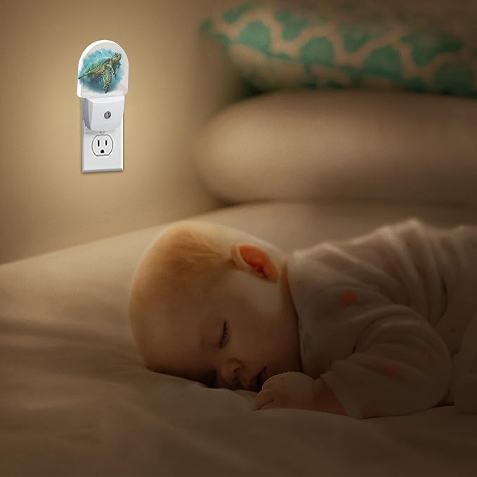 Sea Night Light, Auto Sensor Night Lights Plug Into Wall Home Indoor Stairway Kitchen Corridor, Night Lights Plug Into Wall Decor, Boys Girls Women Men Room Gifts