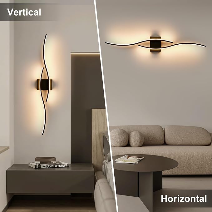 KARTOOSH Wireless Wall Sconces, Dimmable LED Sconce with Remote | Battery Operated Wall Sconce with 3 CCT Night-Light Timer Memory Modern Wall Sconces for Living Room, Hallway, Bedroom