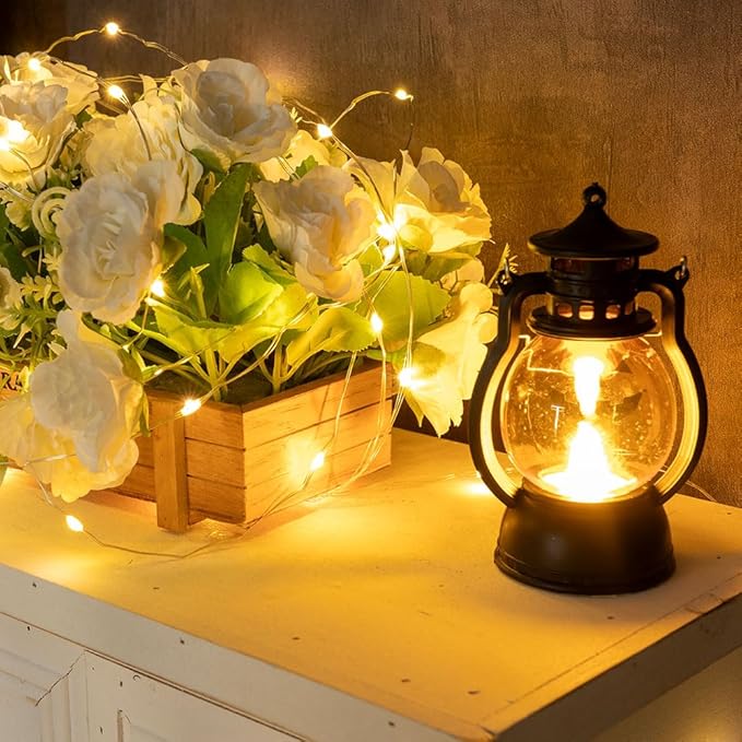 Plug in Fairy Lights 100FT 300 LED Waterproof Silver Wire LED Twinkle String Lights with Remote for Living Room Bedroom Patio Porch Garden Christmas Tree Wedding