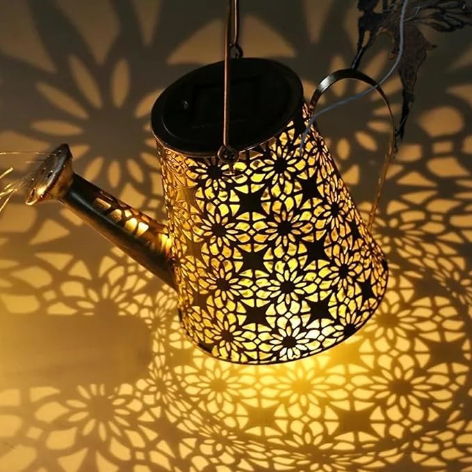 Solar Watering Can Light, Solar Outdoor Decorative, Garden Decor Lights | for Yard, IP65 Waterproof Hanging Lantern Landscape Lights, Garden Gifts for Mom, Grandma Women Birthday