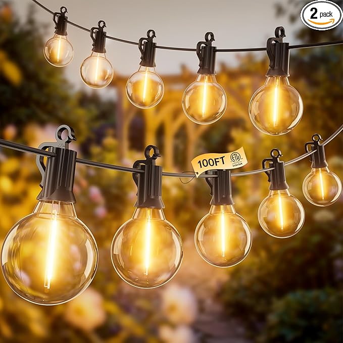 Outdoor-String-Patio-Lights-100FT-50-LED-Patio-Lights-Waterproof-Connectable-Shatterproof-Hanging-String Light-Outside-Backyard-Porch-Deck-Balcony-Garden-House-Yard-Decor-Lighting-Edison-Bulbs-2200K