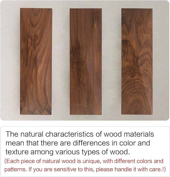 Modern Walnut Wood Wall Sconces, Linear Wood Mounted Lamps, Minimalist Up and Down Wall Sconce for Living Room,Bedroom,Stairway, Hallway
